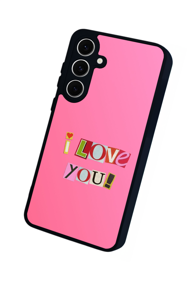 Samsung Galaxy S24 FE Uyumlu Kalp Love Tasarımlı Glossy Premium Kılıf
