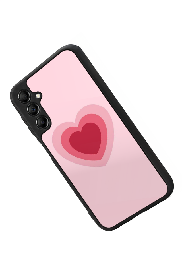 Samsung Galaxy A14 Uyumlu Kalp Love Tasarımlı Glossy Premium Kılıf