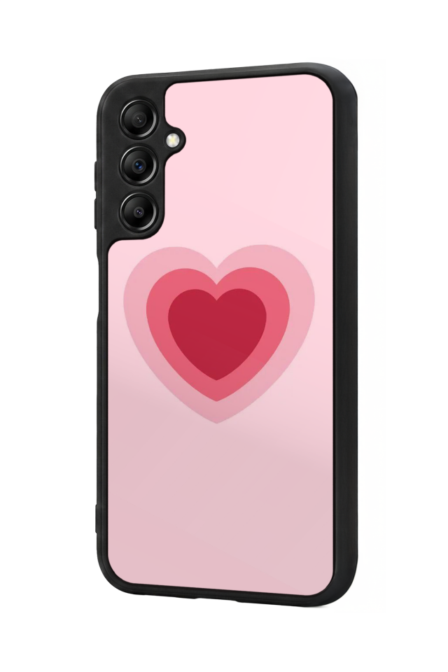 Samsung Galaxy A14 Uyumlu Kalp Love Tasarımlı Glossy Premium Kılıf