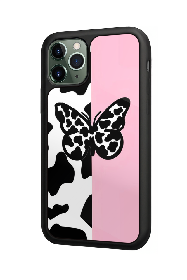 iPhone 11 Pro Max Uyumlu Kelebek Tasarımlı Glossy Premium Kılıf