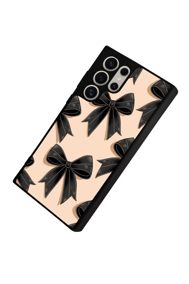 Samsung Galaxy S23 Ultra Uyumlu Kurdele Tasarımlı Glossy Premium Kılıf