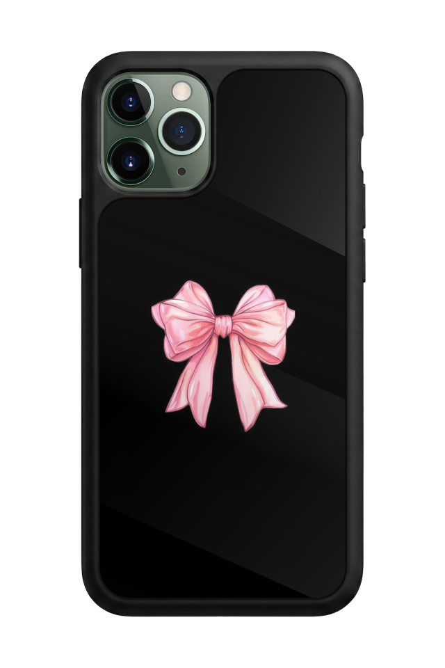 iPhone 11 Pro Uyumlu Kurdele Tasarımlı Glossy Premium Kılıf