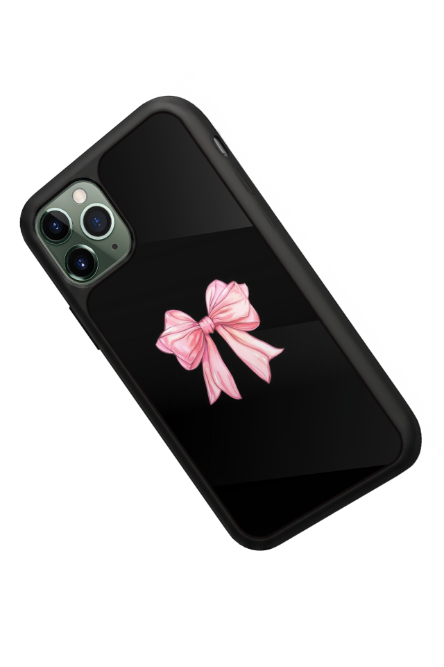 iPhone 11 Pro Uyumlu Kurdele Tasarımlı Glossy Premium Kılıf