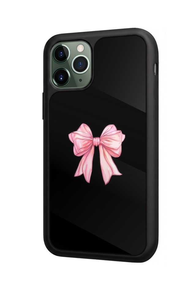 iPhone 11 Pro Uyumlu Kurdele Tasarımlı Glossy Premium Kılıf