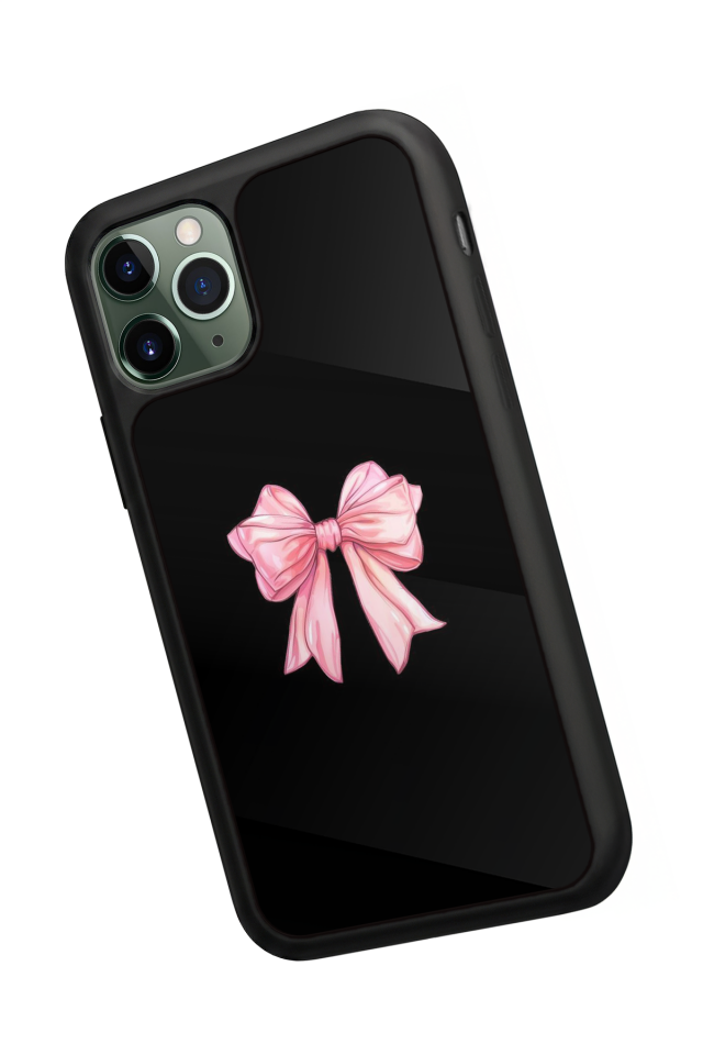 iPhone 11 Pro Uyumlu Kurdele Tasarımlı Glossy Premium Kılıf