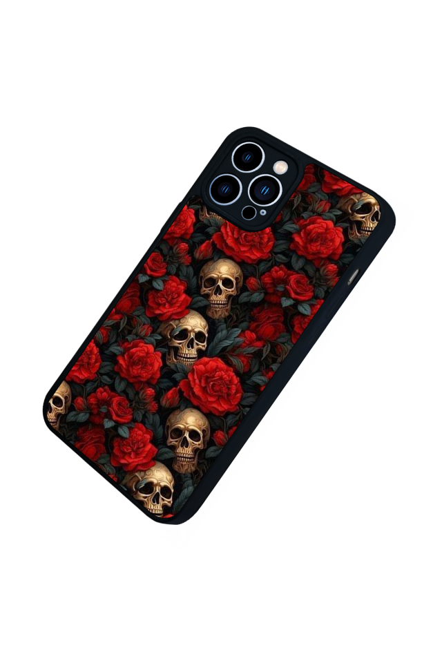 iPhone 12 Pro Max Uyumlu KuruKafa Tasarımlı Glossy Premium Kılıf