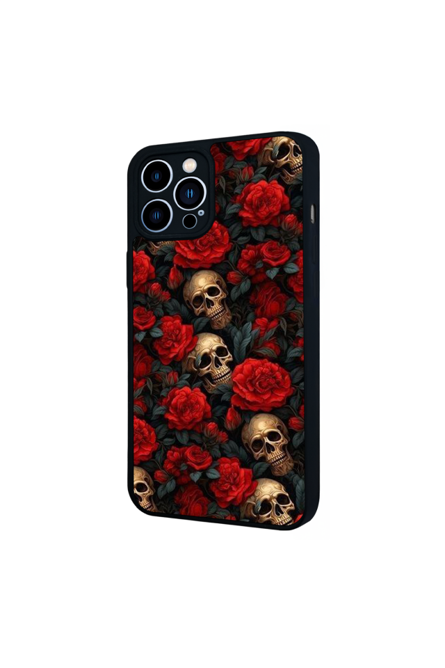 iPhone 12 Pro Max Uyumlu KuruKafa Tasarımlı Glossy Premium Kılıf