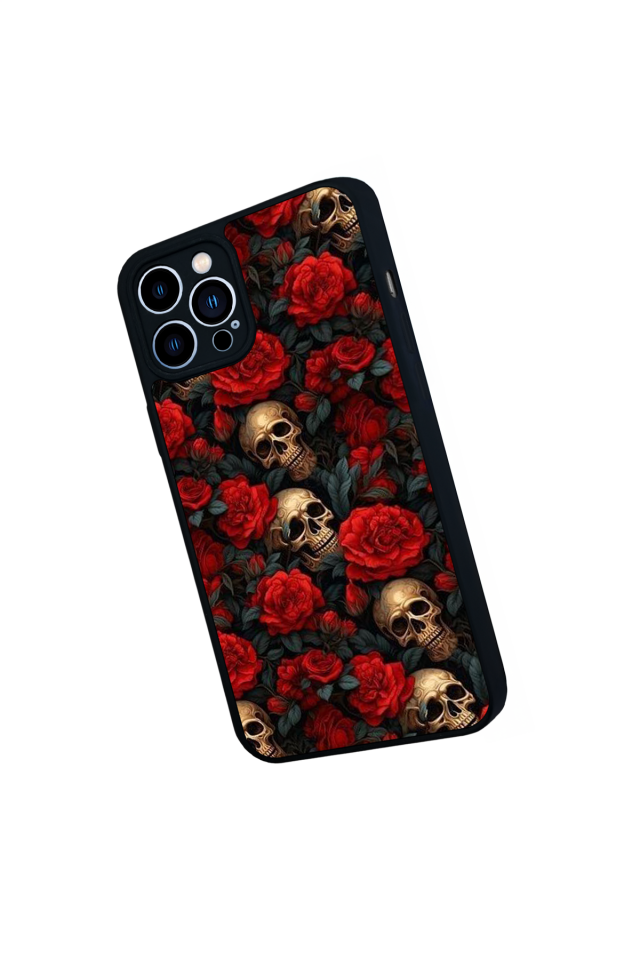 iPhone 12 Pro Max Uyumlu KuruKafa Tasarımlı Glossy Premium Kılıf