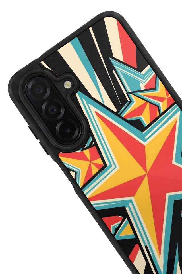 Samsung Galaxy A26 Uyumlu Retro Yildizlar Tasarımlı Glossy Premium Kılıf