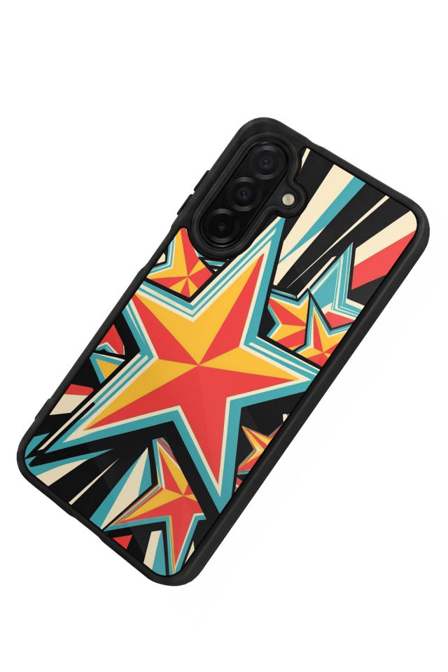 Samsung Galaxy A26 Uyumlu Retro Yildizlar Tasarımlı Glossy Premium Kılıf