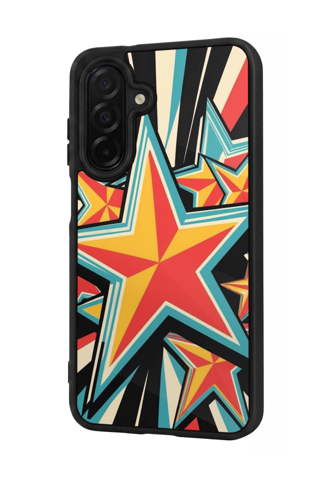 Samsung Galaxy A26 Uyumlu Retro Yildizlar Tasarımlı Glossy Premium Kılıf