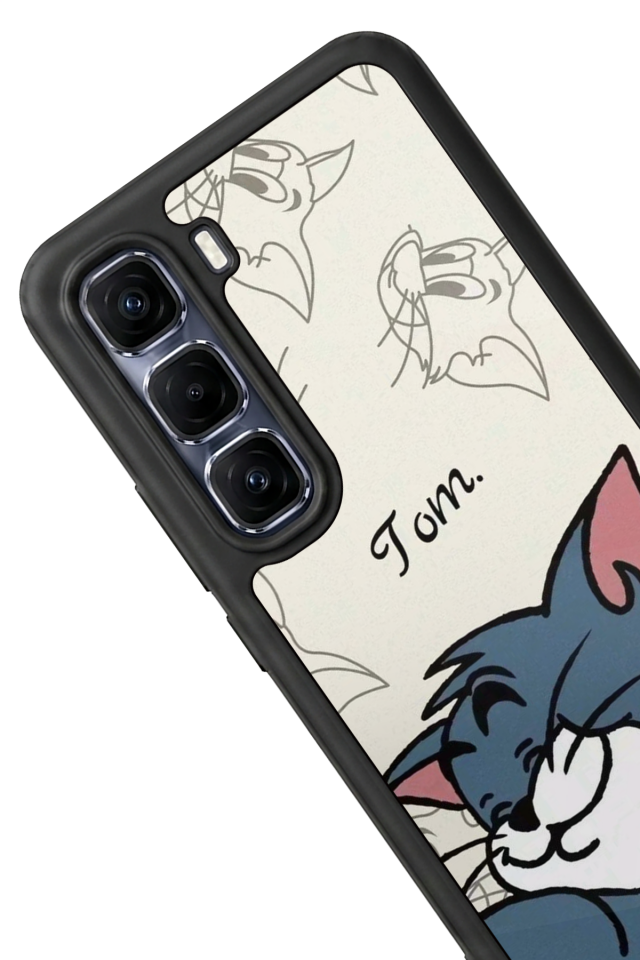 Infinix Hot 60 Pro Plus Uyumlu Tom And Jerry Tasarımlı Glossy Premium Kılıf