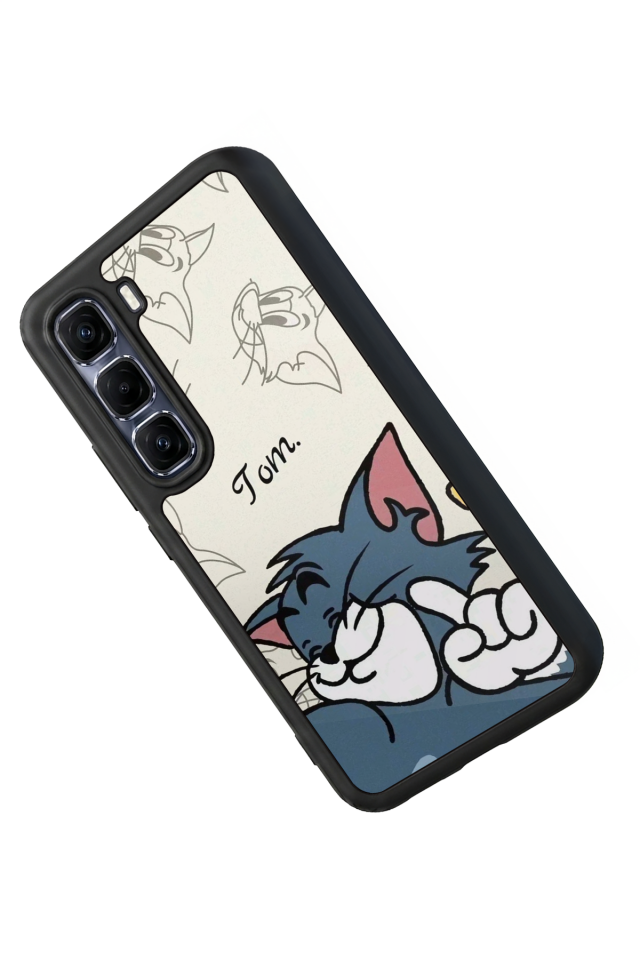 Infinix Hot 60 Pro Plus Uyumlu Tom And Jerry Tasarımlı Glossy Premium Kılıf