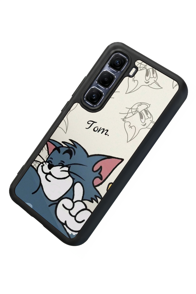 Infinix Hot 60 Pro Plus Uyumlu Tom And Jerry Tasarımlı Glossy Premium Kılıf