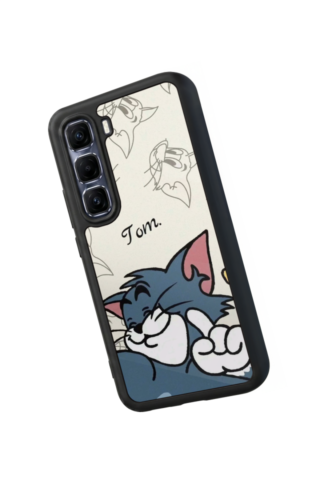Infinix Hot 60 Pro Plus Uyumlu Tom And Jerry Tasarımlı Glossy Premium Kılıf