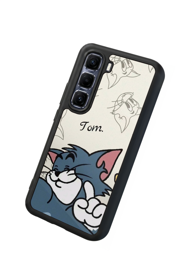 Infinix Hot 60 Pro Plus Uyumlu Tom And Jerry Tasarımlı Glossy Premium Kılıf