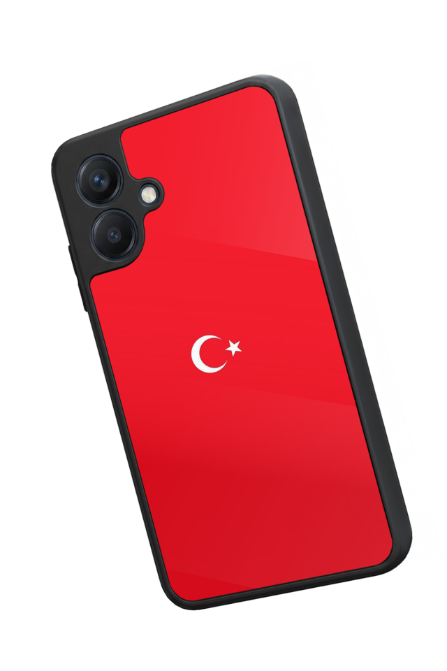 Samsung Galaxy A07 Uyumlu Türk Bayragi Tasarımlı Glossy Premium Kılıf