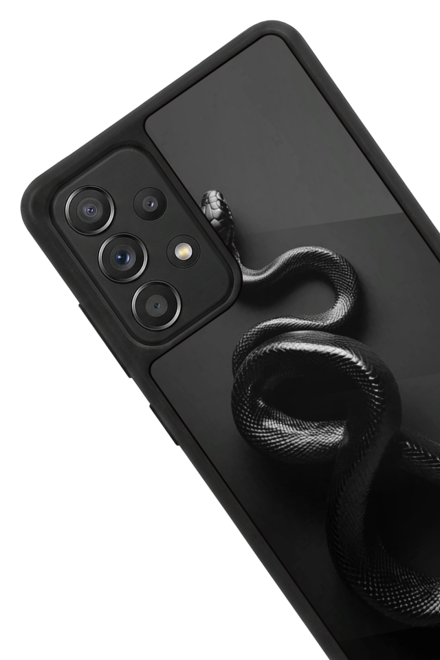 Samsung Galaxy A72 Uyumlu Yılan Tasarımlı Glossy Premium Kılıf