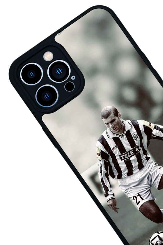 iPhone 13 Pro Max Uyumlu Zidane Tasarımlı Glossy Premium Kılıf