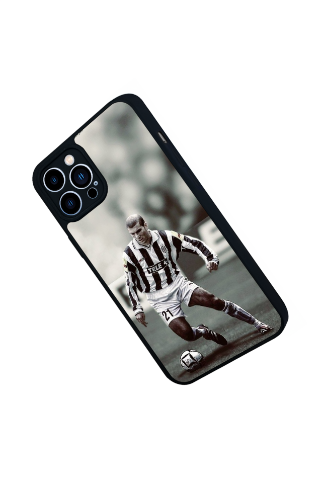 iPhone 13 Pro Max Uyumlu Zidane Tasarımlı Glossy Premium Kılıf