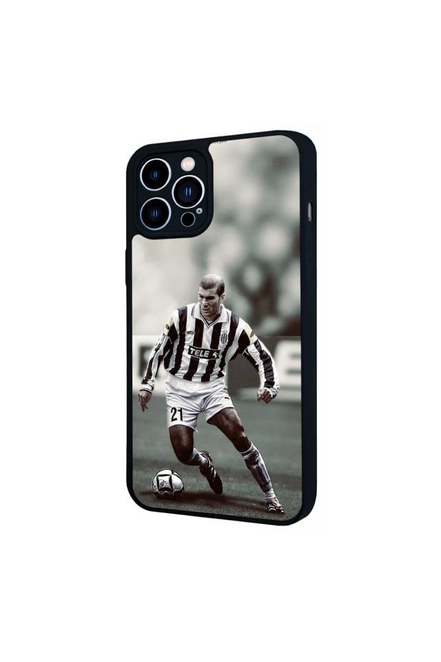 iPhone 13 Pro Max Uyumlu Zidane Tasarımlı Glossy Premium Kılıf