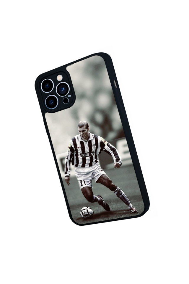 iPhone 13 Pro Max Uyumlu Zidane Tasarımlı Glossy Premium Kılıf