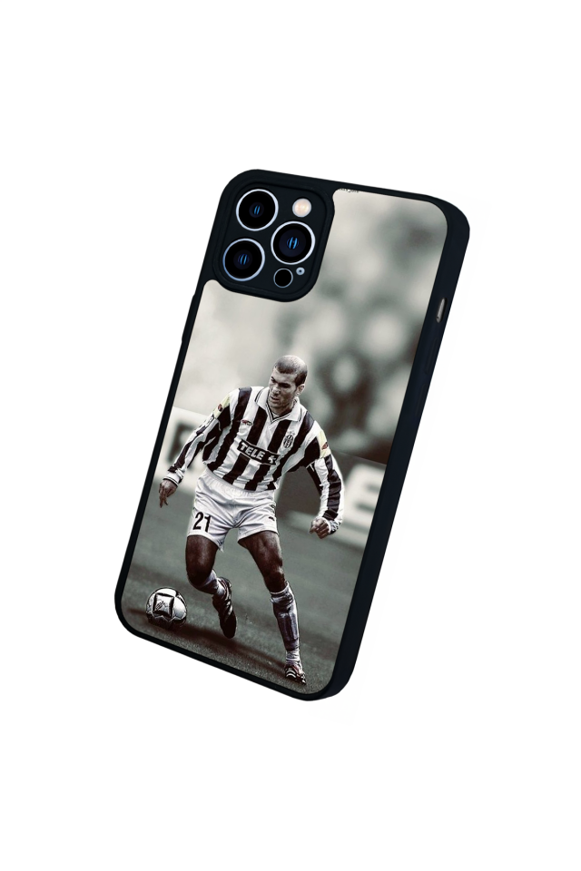 iPhone 13 Pro Max Uyumlu Zidane Tasarımlı Glossy Premium Kılıf