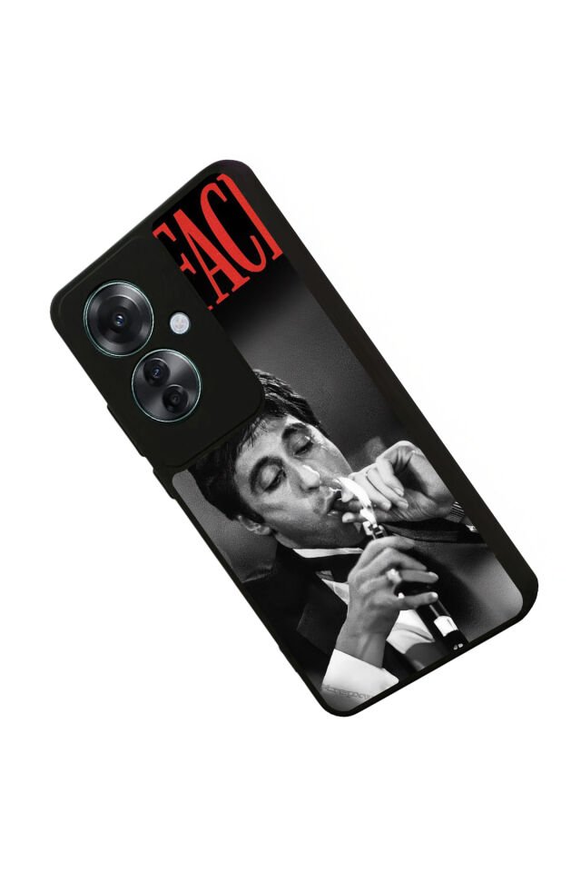 Oppo Reno 11F Uyumlu Scarface Tasarımlı Glossy Premium Kılıf