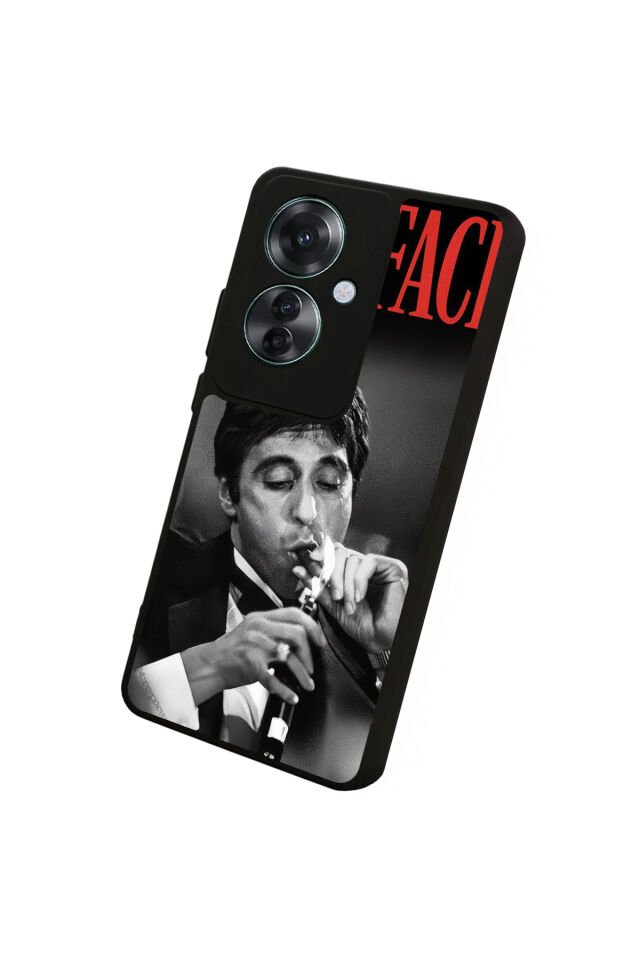Oppo Reno 11F Uyumlu Scarface Tasarımlı Glossy Premium Kılıf