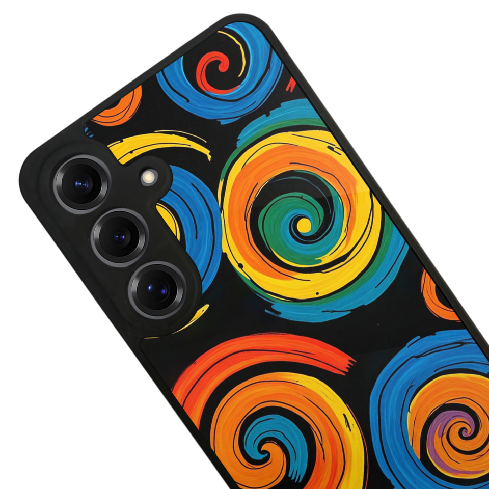 Samsung Galaxy S25 Uyumlu Abstract Tasarımlı Glossy Premium Kılıf