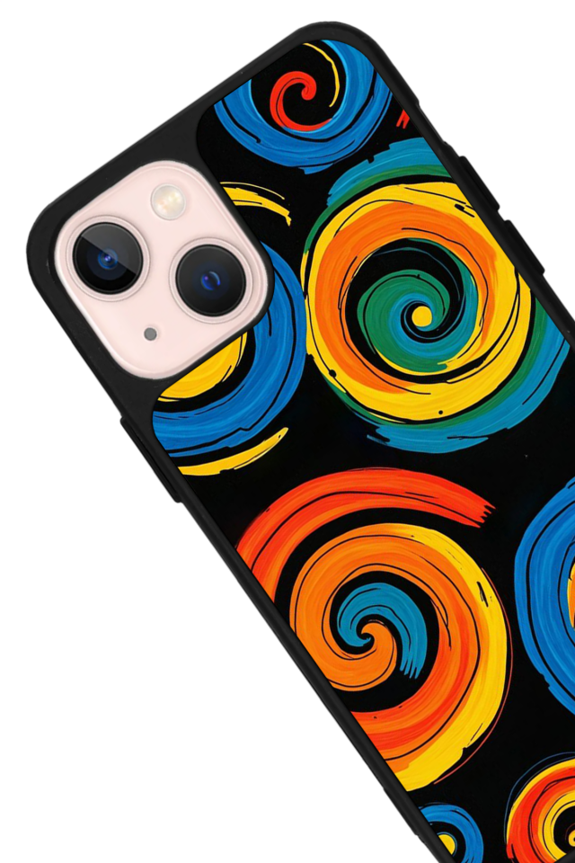 iPhone 13/14 Uyumlu Abstract Tasarımlı Glossy Premium Kılıf