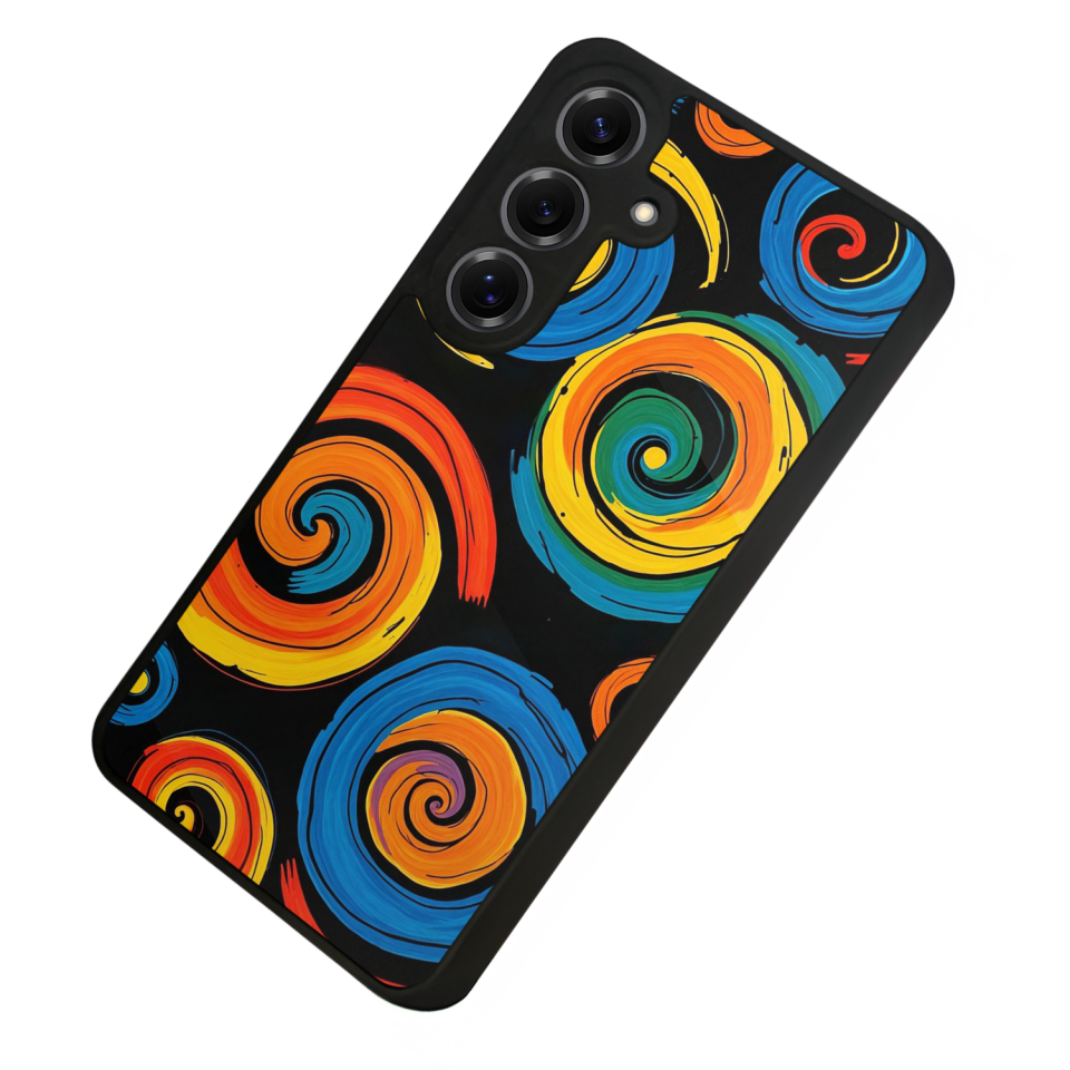 Samsung Galaxy S25 Uyumlu Abstract Tasarımlı Glossy Premium Kılıf