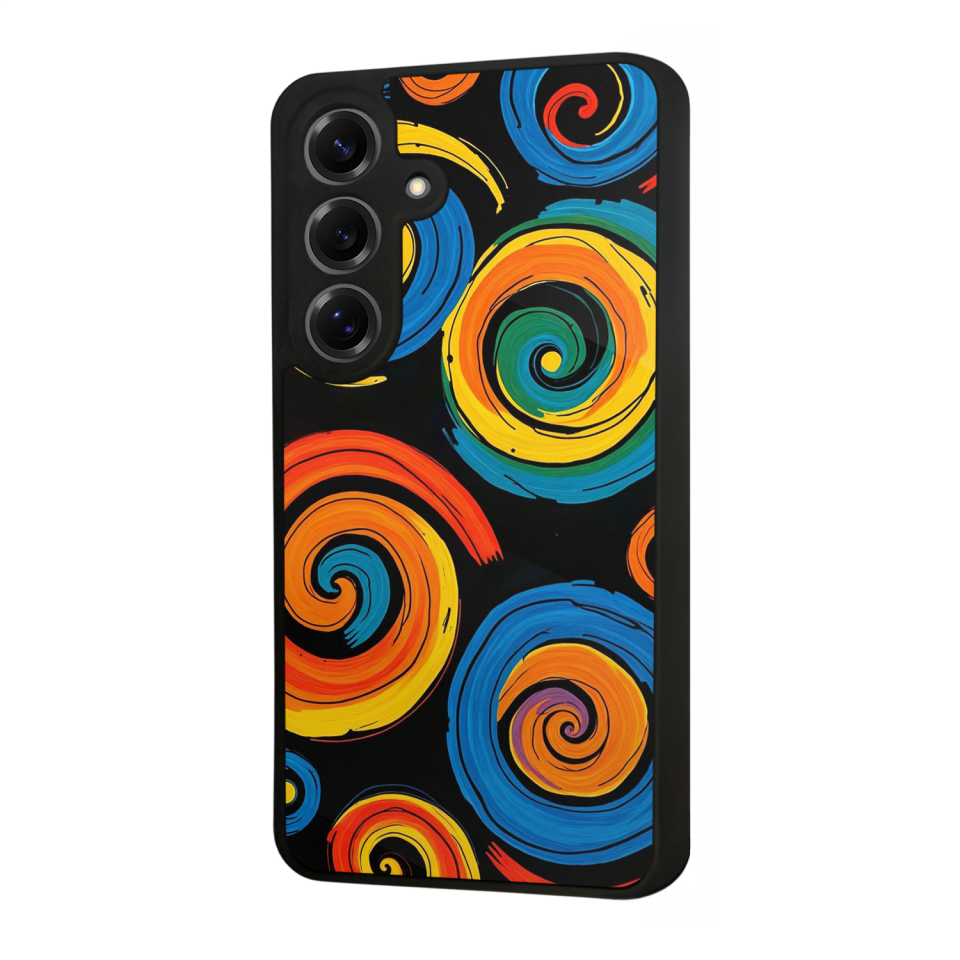 Samsung Galaxy S25 Uyumlu Abstract Tasarımlı Glossy Premium Kılıf