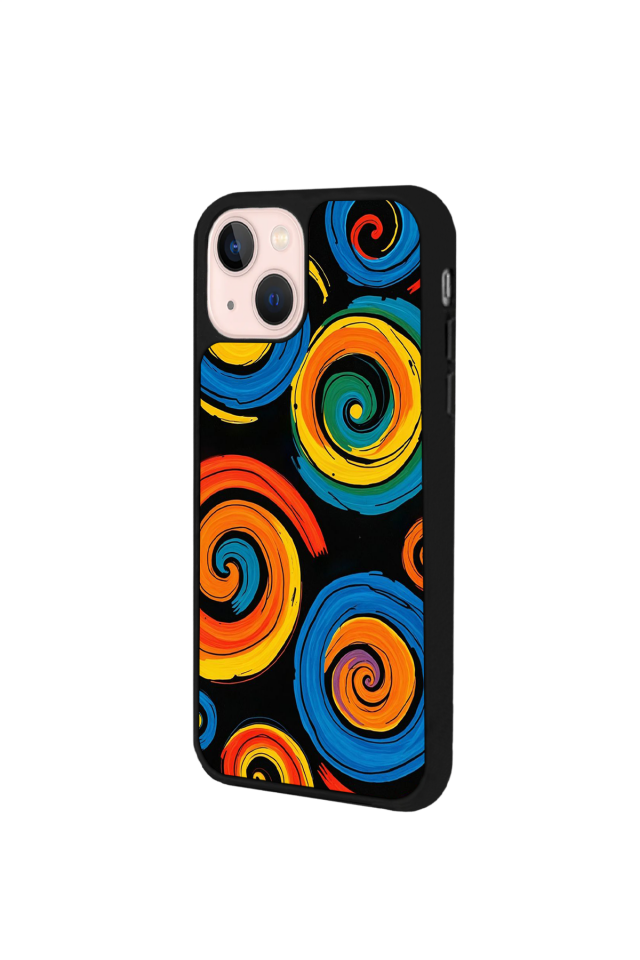 iPhone 13/14 Uyumlu Abstract Tasarımlı Glossy Premium Kılıf