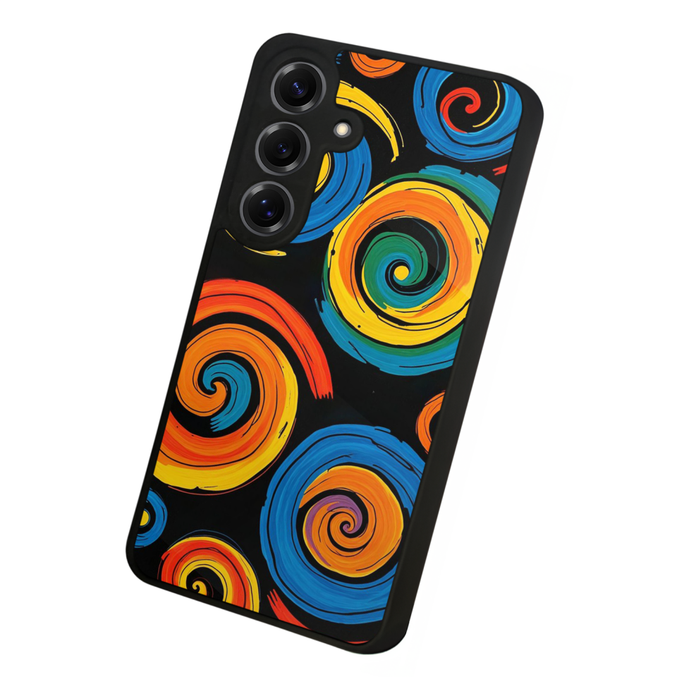 Samsung Galaxy S25 Uyumlu Abstract Tasarımlı Glossy Premium Kılıf