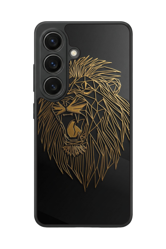 Samsung Galaxy S26 Uyumlu Aslan Tasarımlı Glossy Premium Kılıf