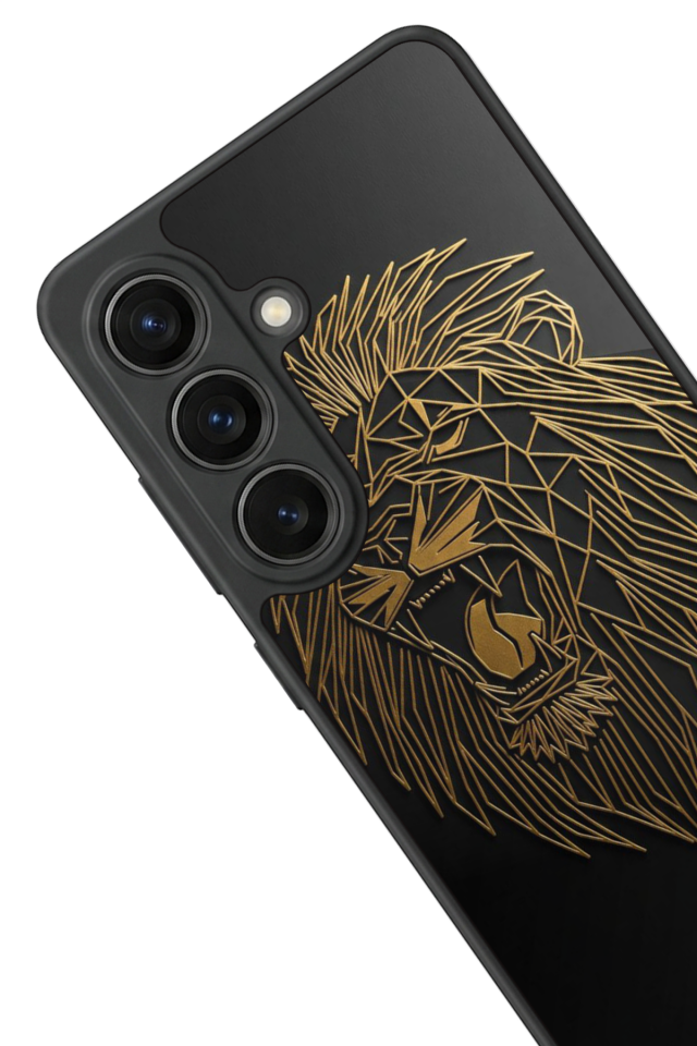 Samsung Galaxy S26 Uyumlu Aslan Tasarımlı Glossy Premium Kılıf