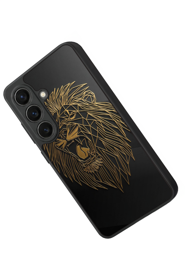 Samsung Galaxy S26 Uyumlu Aslan Tasarımlı Glossy Premium Kılıf