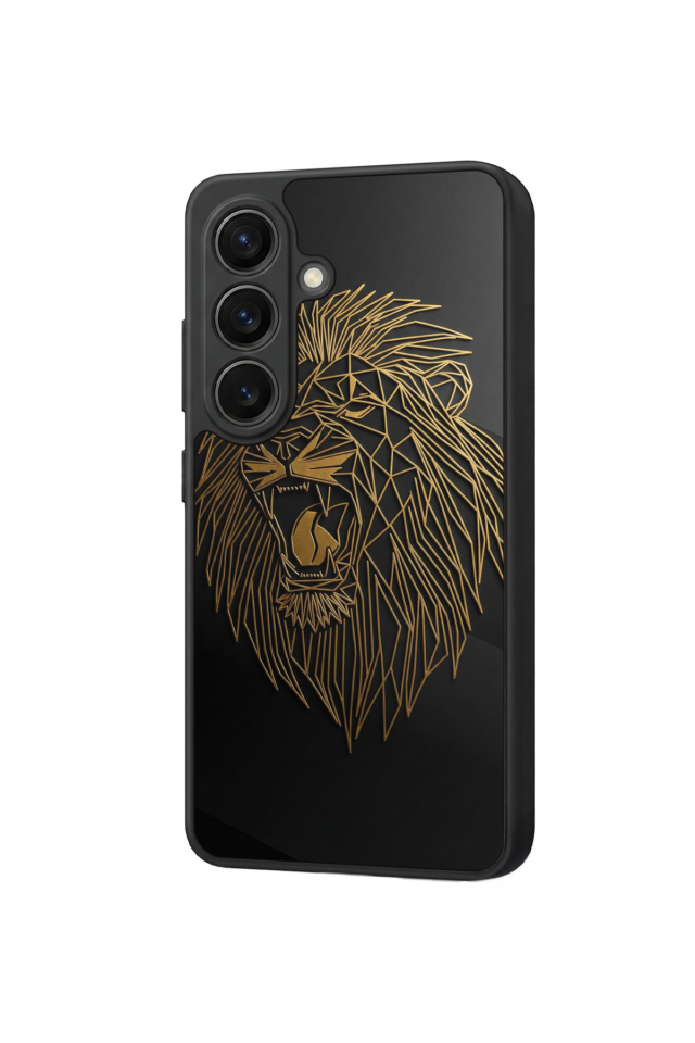 Samsung Galaxy S26 Uyumlu Aslan Tasarımlı Glossy Premium Kılıf