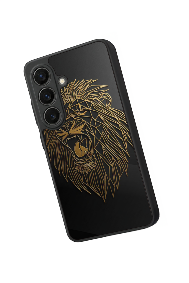 Samsung Galaxy S26 Uyumlu Aslan Tasarımlı Glossy Premium Kılıf