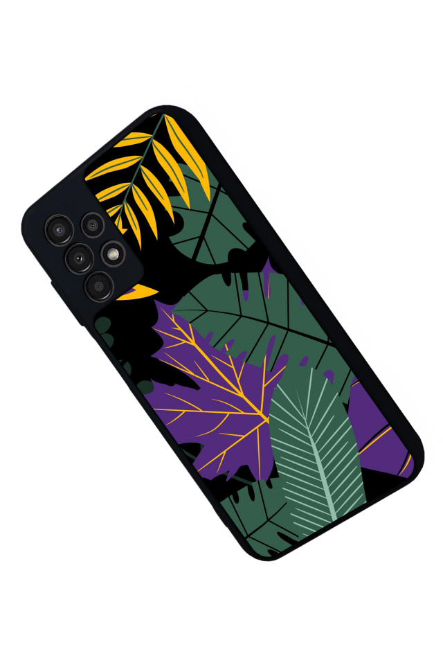 Samsung Galaxy A13 Uyumlu Botanik Tasarımlı Glossy Premium Kılıf