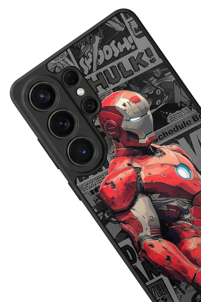 Samsung Galaxy S26 Ultra Uyumlu Iron Man ( Demir Adam ) Tasarımlı Glossy Premium Kılıf