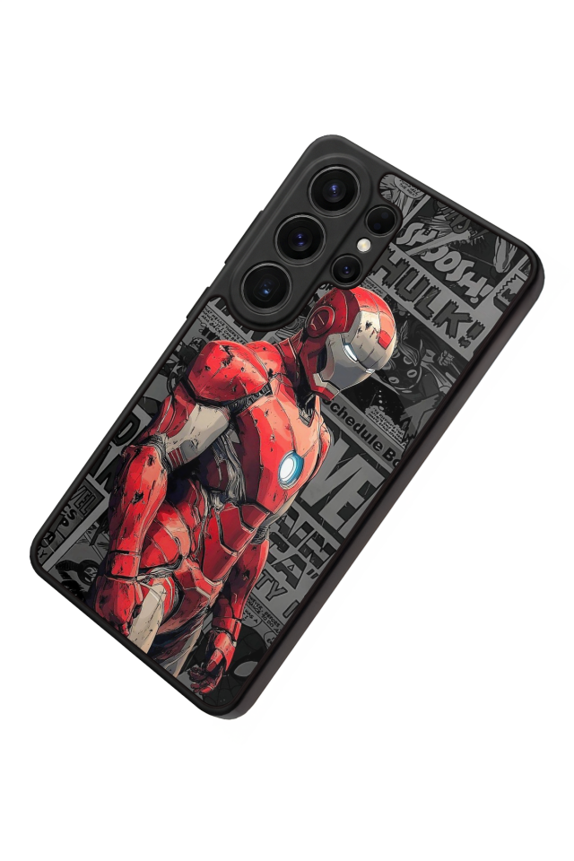 Samsung Galaxy S26 Ultra Uyumlu Iron Man ( Demir Adam ) Tasarımlı Glossy Premium Kılıf