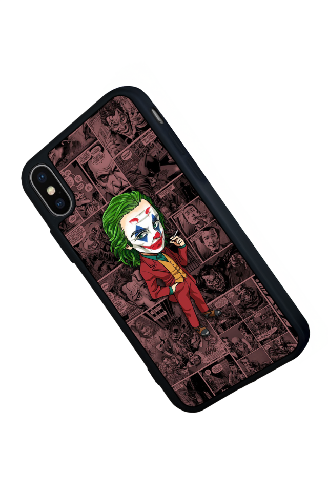 iPhone X/ XS Uyumlu Joker Tasarımlı Glossy Premium Kılıf