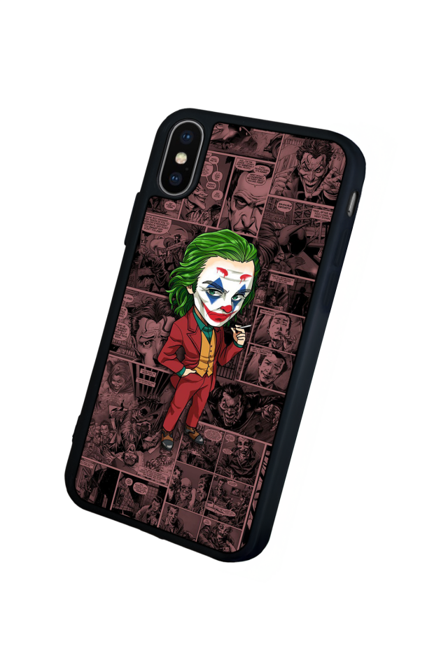iPhone X/ XS Uyumlu Joker Tasarımlı Glossy Premium Kılıf