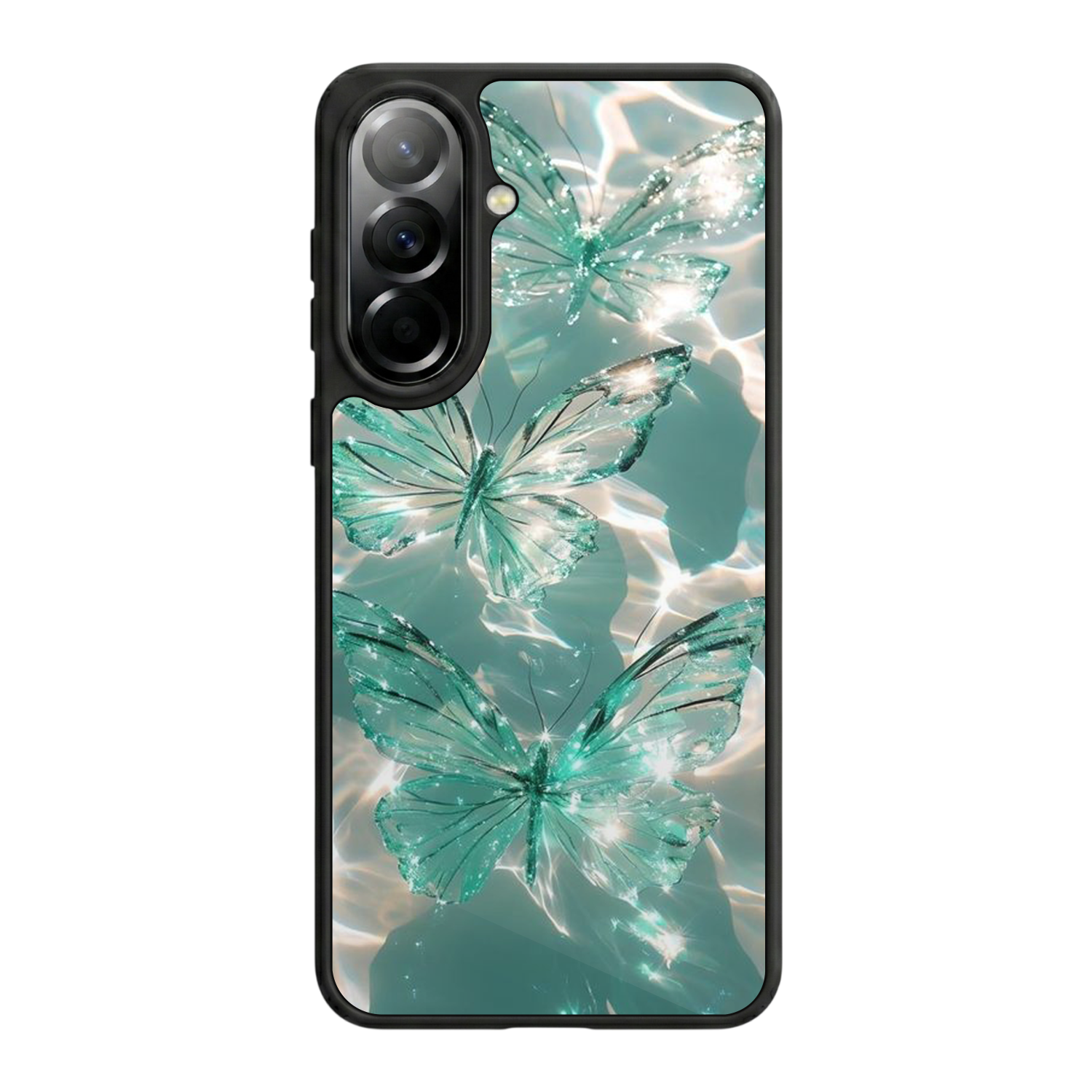 Samsung Galaxy A37 Uyumlu Kelebek Tasarımlı Glossy Premium Kılıf