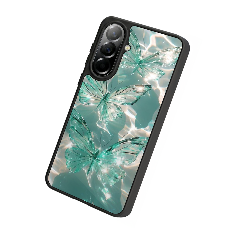 Samsung Galaxy A37 Uyumlu Kelebek Tasarımlı Glossy Premium Kılıf