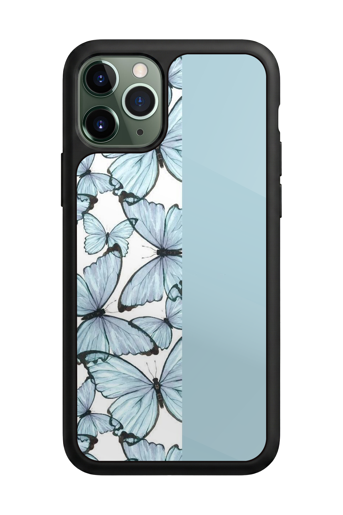 iPhone 11 Pro Max Uyumlu Kelebek Tasarımlı Glossy Premium Kılıf