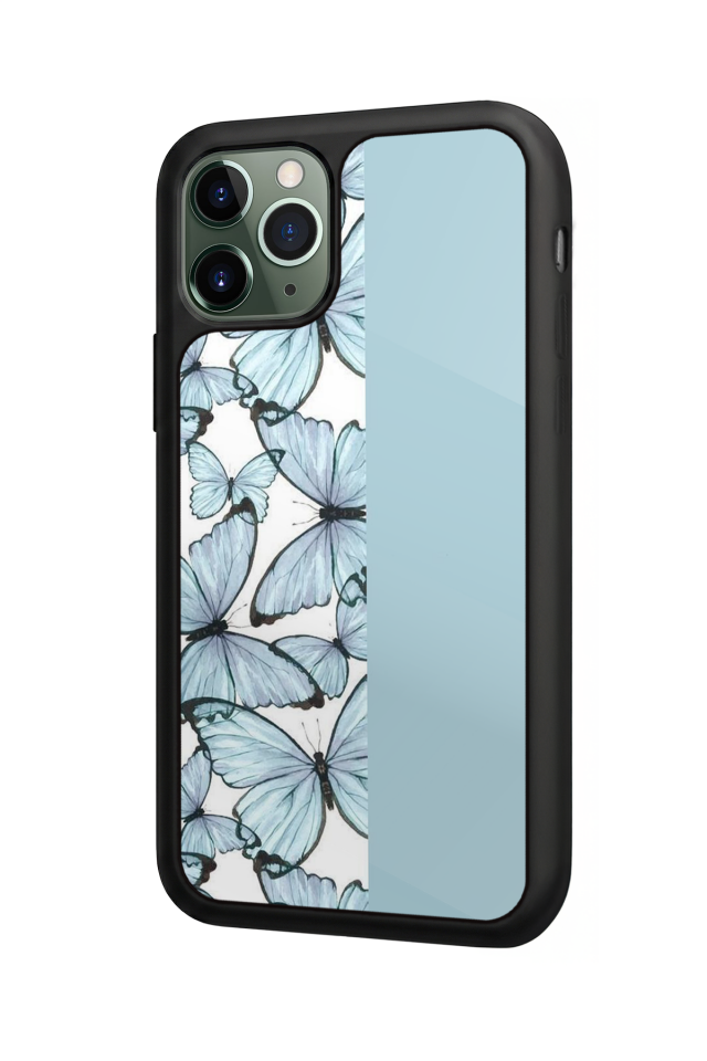 iPhone 11 Pro Max Uyumlu Kelebek Tasarımlı Glossy Premium Kılıf