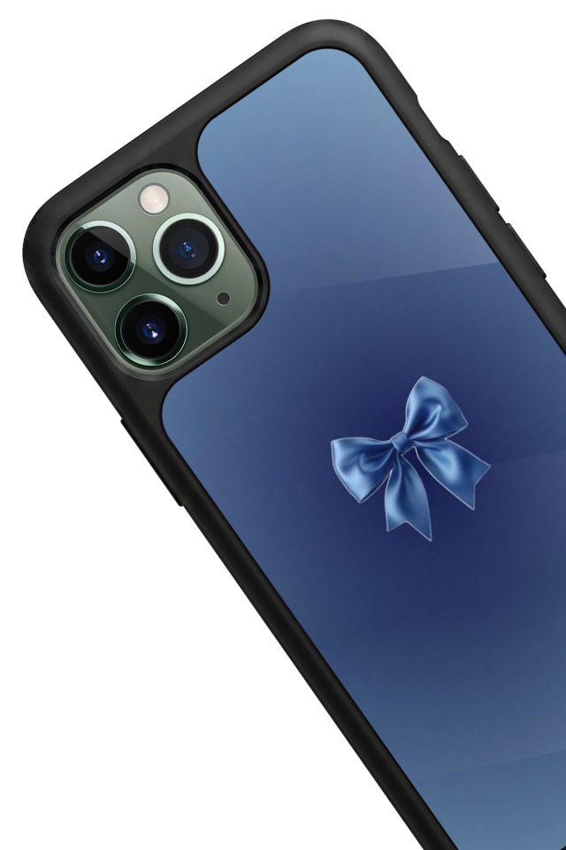 iPhone 11 Pro Uyumlu Kurdele Tasarımlı Glossy Premium Kılıf